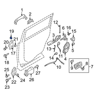 Ford OE - Battery Hold Down Nut