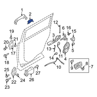 Ford OE - Rear Exterior Door Handle Cover