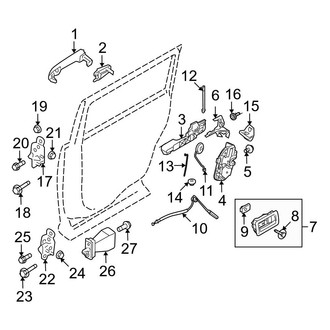 Ford OE - Rear Door - Lock & Hardware