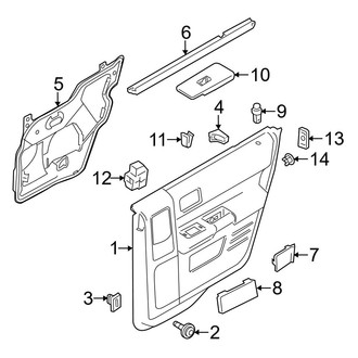 Ford OE - Rear Door - Interior Trim