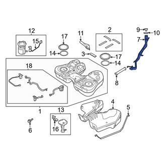 Ford OE - Fuel Tank Filler Neck