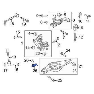 Ford OE - Suspension Control Arm Nut