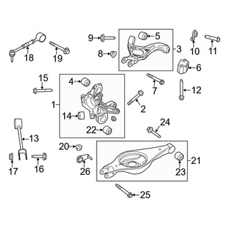 Ford OE - Rear Suspension - Suspension Components (FWD)