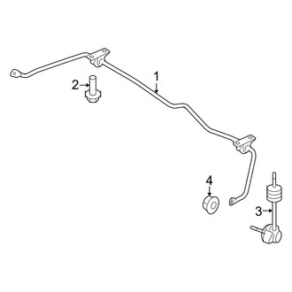 Ford OE - Rear Suspension - Stabilizer Bar & Components (FWD)