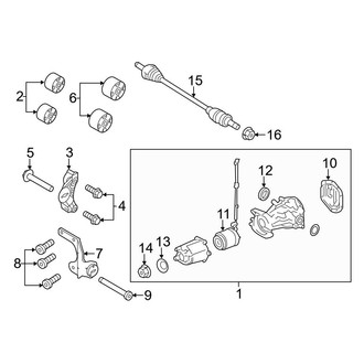 Ford OE - Rear Suspension - Axle Components (AWD)