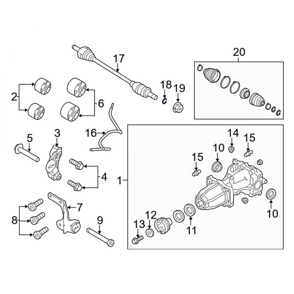 Ford OE W715448S439 CV Joint CClip