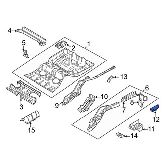 Ford OE - Right Floor Extension Seal