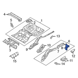 Ford OE - Rear Left Floor Side Rail Reinforcement