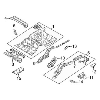 Ford OE - Rear Body & Floor - Rear Floor & Rails