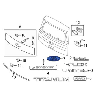 Ford OE - Rear Hatch Emblem