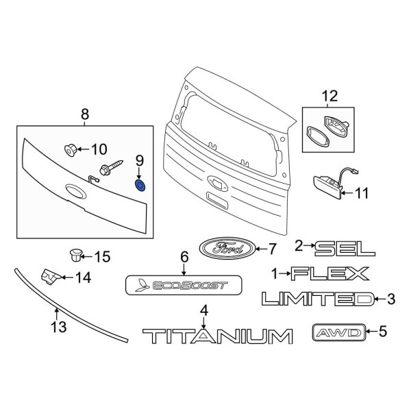 Liftgate Finish Panel Clip