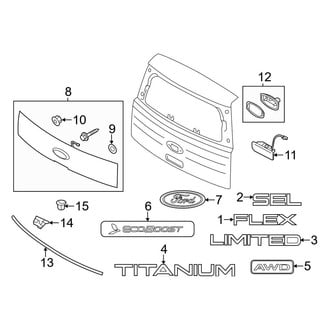 Ford OE - Lift Gate - Exterior Trim