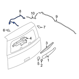 Ford OE - Rear Upper Liftgate Washer Hose