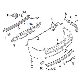 Ford OE - Rear Bumper Impact Absorber Bolt
