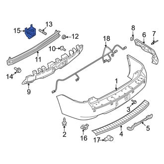 Ford OE - Rear Right Bumper Impact Bar Bracket