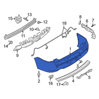 Ford OE - Rear Bumper Cover