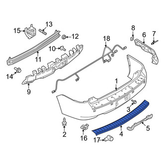 Ford OE - Rear Bumper Step Pad