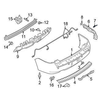 Ford OE - Bumper Cover Rivet