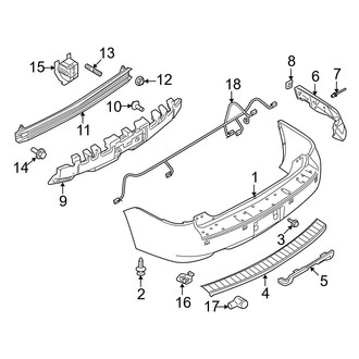 Ford OE - Rear Bumper - Bumper & Components