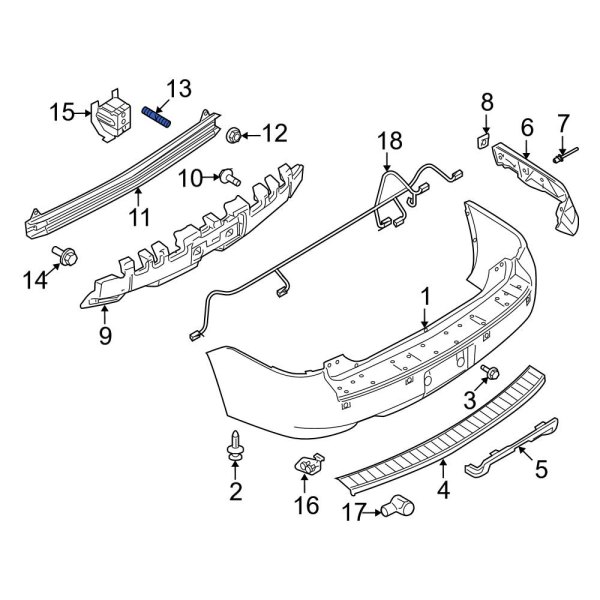 Bumper Impact Bar Stud