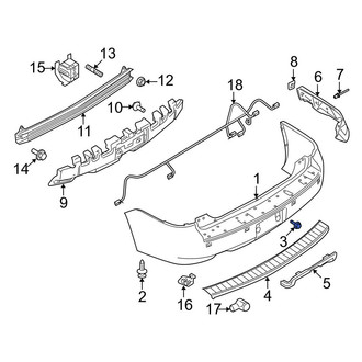 Ford OE - Bumper Cover Rivet