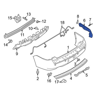 Ford OE - Rear Right Bumper Cover Reinforcement