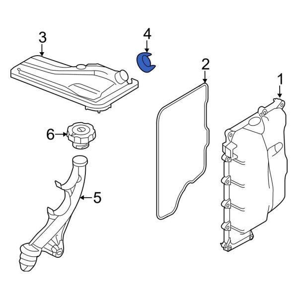 Ford OE 7T4Z7Z302A Automatic Transmission Filter ORing