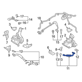 Ford OE - Left Lower Turbocharger Oil Line