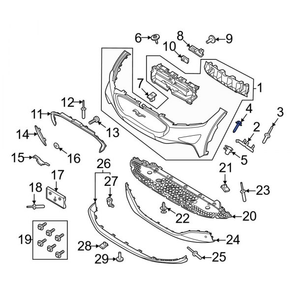 Bumper Cover Bolt