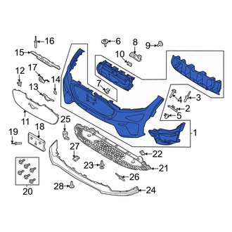 Ford OE - Front Upper Bumper Cover