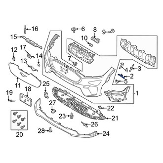 Ford OE - Front Right Bumper Cover Bracket