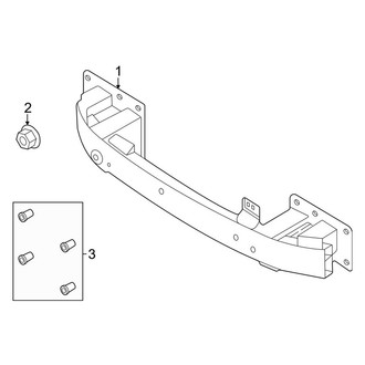 Ford OE - Front Bumper & Grille - Bumper & Components (Bumper Support), (GT)