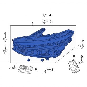 Ford OE - Front Right Headlight Assembly
