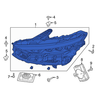 Ford OE - Front Right Headlight Assembly