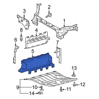 Ford OE - Front Lower Radiator Support Air Deflector