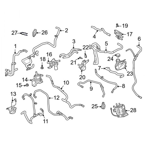 Ford OE W703355S439 Engine Coolant Temperature Sensor Clip