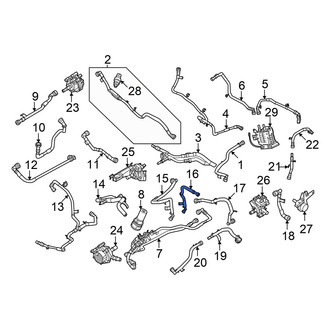 Ford OE - Drive Motor Battery Pack Coolant Hose