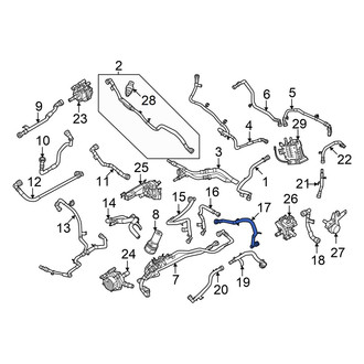Ford OE - HVAC Heater Hose