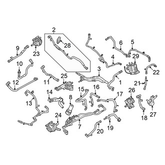 Ford OE - Cooling - Hoses & Lines (Front)