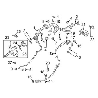 Ford OE - Air Conditioner & Heater - Condenser, Compressor & Lines (A/C Lines)