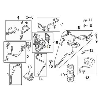 Ford OE - Air Conditioner & Heater - Condenser, Compressor & Lines (A/C Lines)