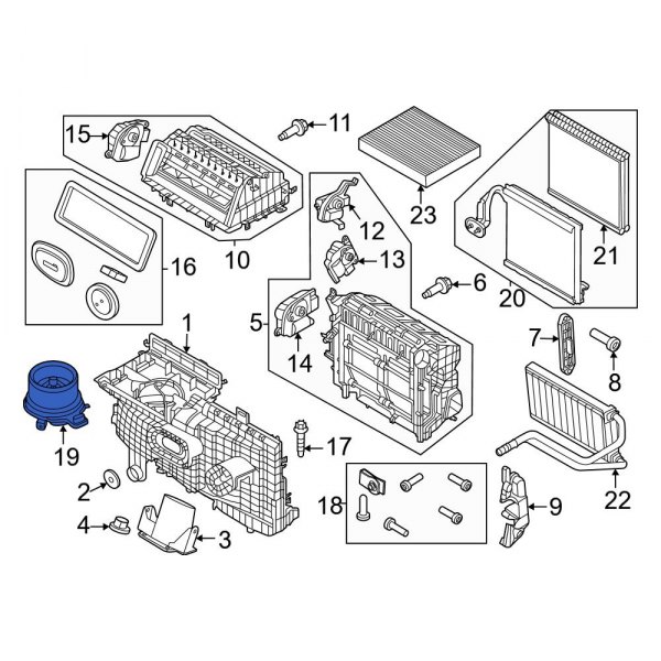 HVAC Blower Motor Assembly