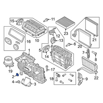 Ford OE - HVAC Unit Case Nut