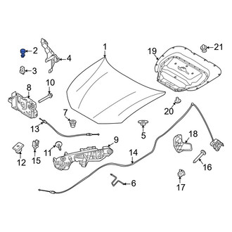Ford OE - Front Outer Hood Stop Buffer