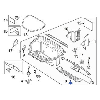 Ford OE - Trunk Floor Storage Box Screw