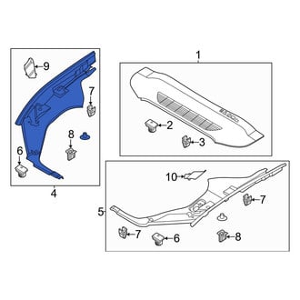 Ford OE - Front Right Fender Filler Panel