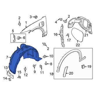 Ford OE - Front Right Fender Splash Shield