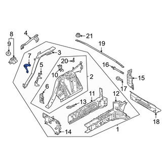Ford OE - Front Left Upper Fender Apron Brace