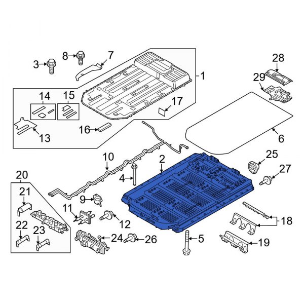 Drive Motor Battery Pack Tray