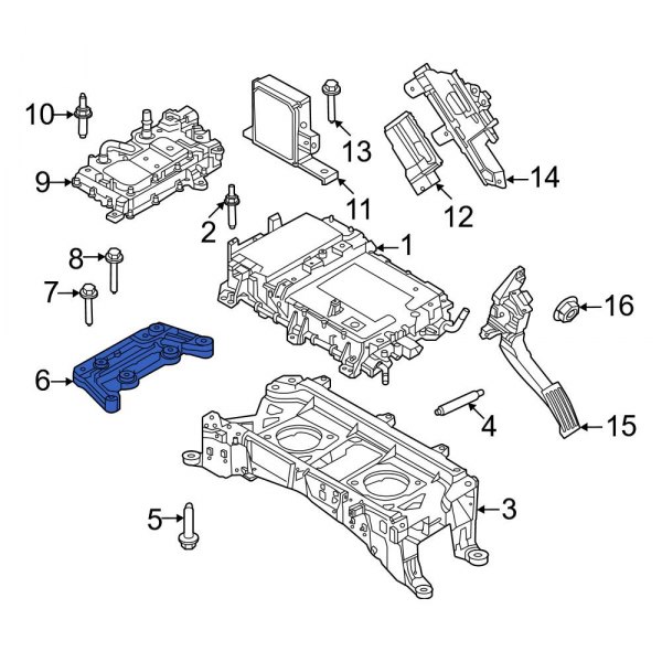 Drive Motor Battery Pack Charger Bracket